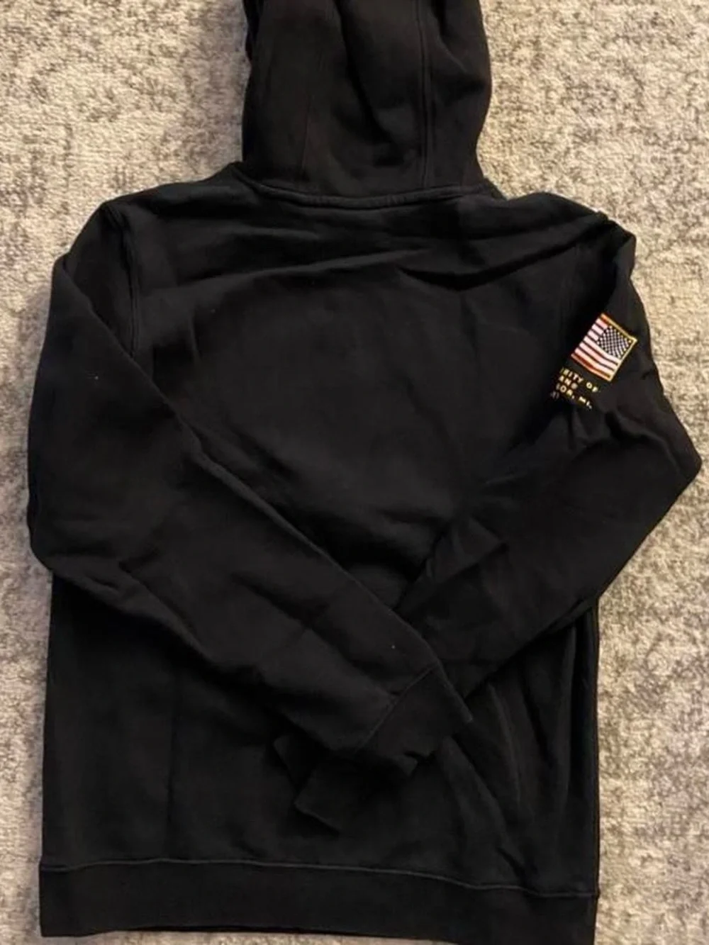 Nike Jordan Michigan Wolverines Black Hoodie Size Small